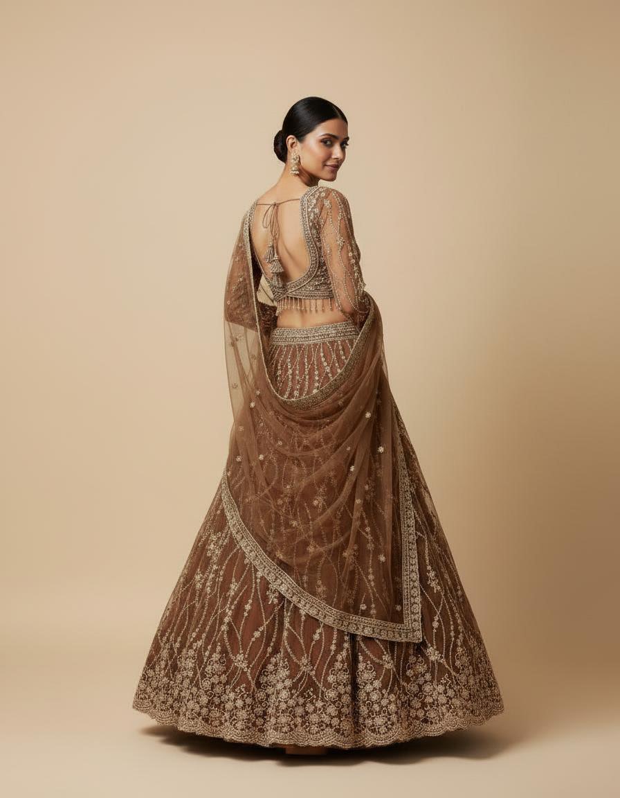 Premium Designer Net Lehenga Set with Dupatta