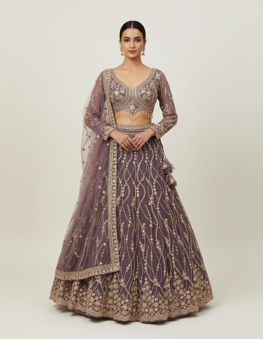 Premium Designer Net Lehenga Set with Dupatta