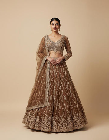 Premium Designer Net Lehenga Set with Dupatta